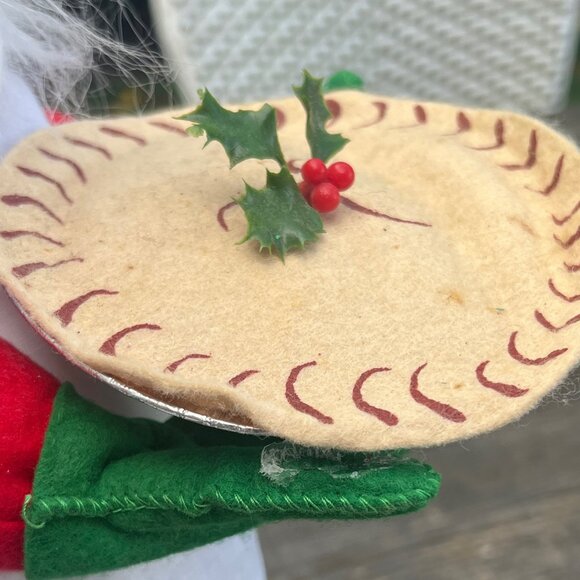 Vintage 1994 Annalee Santa Chef Hat Pie #5632 18" Tags Gingerbread Man - Picture 12 of 13